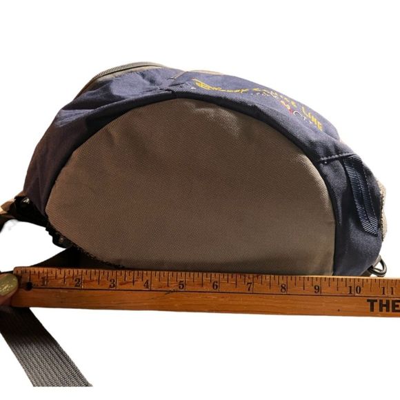 DCL Disney Cruise Line One Shoulder Sling Backpack Blue Gray Castaway Club Mesh - Picture 9 of 12